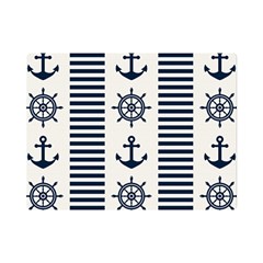 Nautical-seamless-pattern-vector-illustration Premium Plush Fleece Blanket (mini) by Salman4z