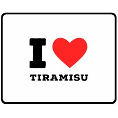 I Love Tiramisu Fleece Blanket (medium) by ilovewhateva