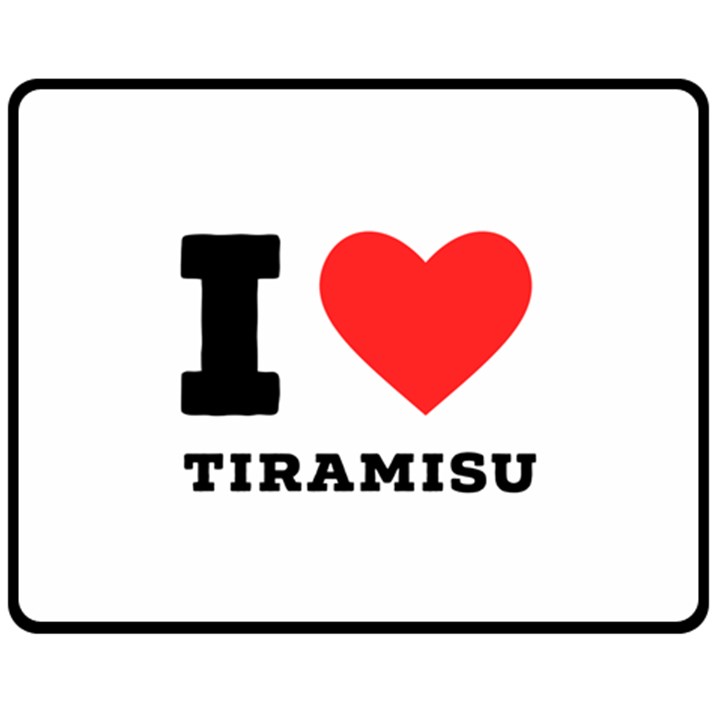 I love tiramisu Fleece Blanket (Medium)