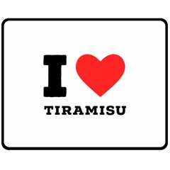 I Love Tiramisu Two Sides Fleece Blanket (medium) by ilovewhateva