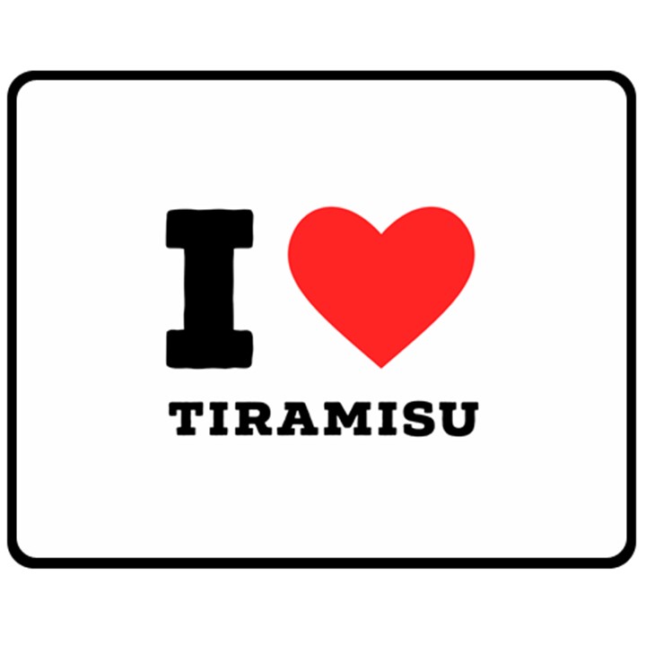 I love tiramisu Two Sides Fleece Blanket (Medium)