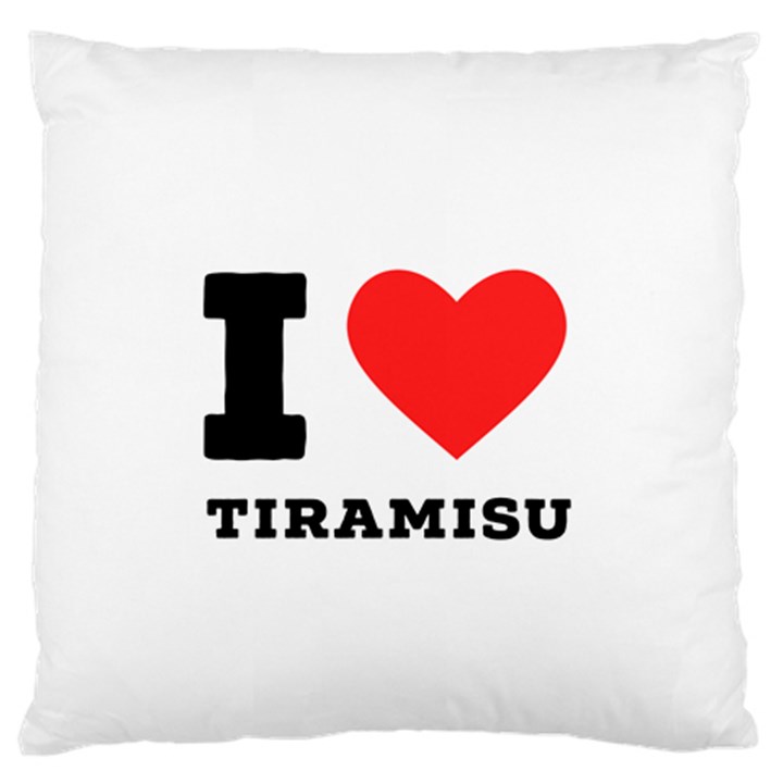 I love tiramisu Standard Premium Plush Fleece Cushion Case (Two Sides)