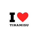 I love tiramisu Two Sides Premium Plush Fleece Blanket (Extra Small) 40 x30  Blanket Front