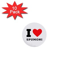 I Love Spumoni 1  Mini Buttons (10 Pack)  by ilovewhateva