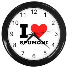 I Love Spumoni Wall Clock (black) by ilovewhateva