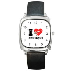 I Love Spumoni Square Metal Watch by ilovewhateva