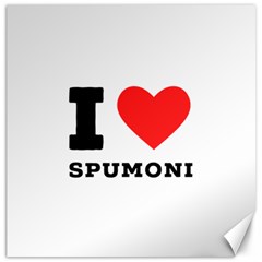 I Love Spumoni Canvas 12  X 12  by ilovewhateva