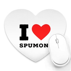 I Love Spumoni Heart Mousepad by ilovewhateva