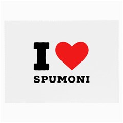 I Love Spumoni Large Glasses Cloth (2 Sides) by ilovewhateva