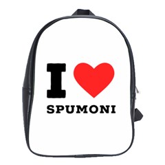 I Love Spumoni School Bag (large) by ilovewhateva