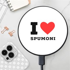 I Love Spumoni Wireless Fast Charger(black) by ilovewhateva