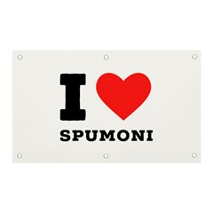 I Love Spumoni Banner And Sign 5  X 3  by ilovewhateva