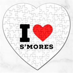 I Love S’mores  Jigsaw Puzzle (heart) by ilovewhateva