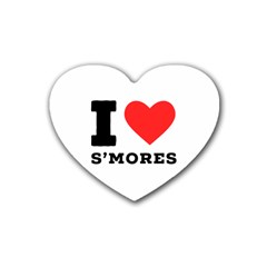 I Love S’mores  Rubber Coaster (heart) by ilovewhateva