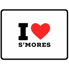 I Love S’mores  Fleece Blanket (large) by ilovewhateva