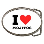 I love mojitos  Belt Buckles Front