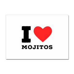 I love mojitos  Sticker A4 (10 pack)