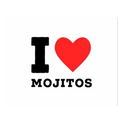 I Love Mojitos  Two Sides Premium Plush Fleece Blanket (large) by ilovewhateva