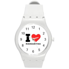 I Love Margaritas Round Plastic Sport Watch (m) by ilovewhateva