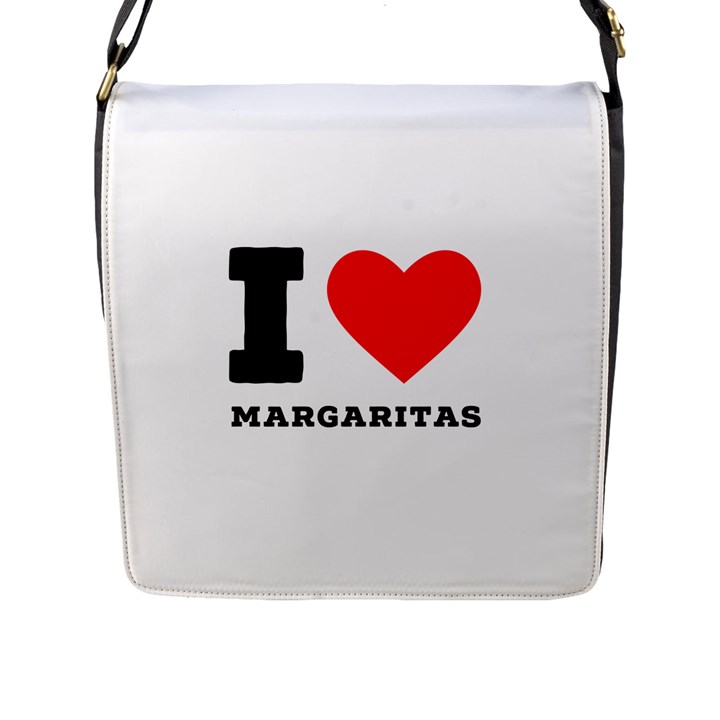 I love margaritas Flap Closure Messenger Bag (L)