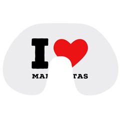 I Love Margaritas Travel Neck Pillow by ilovewhateva