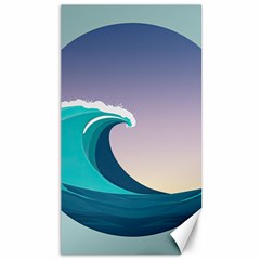 Tsunami Tidal Waves Wave Minimalist Ocean Sea Canvas 40  X 72  by Ravend