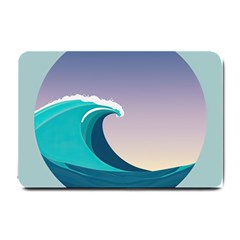 Tsunami Tidal Waves Wave Minimalist Ocean Sea Small Doormat by Ravend