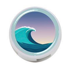 Tsunami Tidal Waves Wave Minimalist Ocean Sea 4-port Usb Hub (one Side) by Ravend