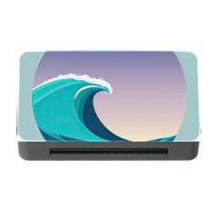 Tsunami Tidal Waves Wave Minimalist Ocean Sea Memory Card Reader With Cf by Ravend