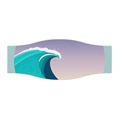 Tsunami Tidal Waves Wave Minimalist Ocean Sea Stretchable Headband by Ravend