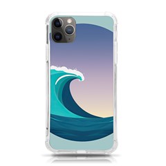 Tsunami Tidal Waves Wave Minimalist Ocean Sea Iphone 11 Pro Max 6 5 Inch Tpu Uv Print Case by Ravend