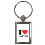 I love martini Key Chain (Rectangle) Front