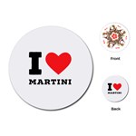 I love martini Playing Cards Single Design (Round) Front