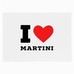 I Love Martini Large Glasses Cloth by ilovewhateva