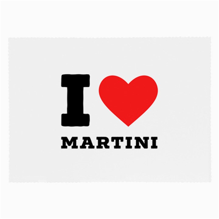 I love martini Large Glasses Cloth