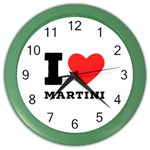 I love martini Color Wall Clock Front