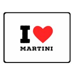 I love martini Two Sides Fleece Blanket (Small) 45 x34  Blanket Front