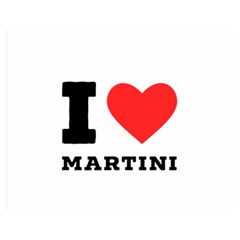 I Love Martini Premium Plush Fleece Blanket (medium) by ilovewhateva