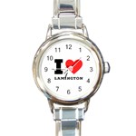 I love lamington Round Italian Charm Watch Front