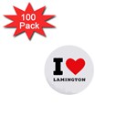 I love lamington 1  Mini Buttons (100 pack)  Front