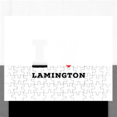 I Love Lamington Rectangular Jigsaw Puzzl by ilovewhateva