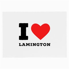 I Love Lamington Large Glasses Cloth by ilovewhateva