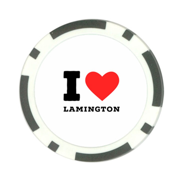 I love lamington Poker Chip Card Guard