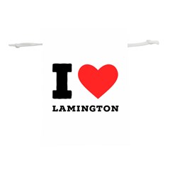 I Love Lamington Lightweight Drawstring Pouch (m) by ilovewhateva