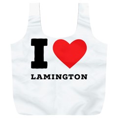 I Love Lamington Full Print Recycle Bag (xxxl) by ilovewhateva