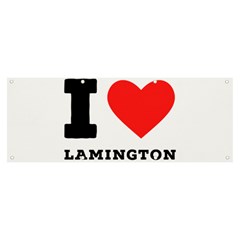 I Love Lamington Banner And Sign 8  X 3  by ilovewhateva