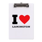 I love lamington A5 Acrylic Clipboard Front