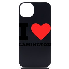 I Love Lamington Iphone 14 Plus Black Uv Print Case by ilovewhateva