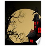 Halloween Moon Haunted House Full Moon Dead Tree Canvas 16  x 20  15.75 x19.29  Canvas - 1