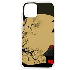 Halloween Moon Haunted House Full Moon Dead Tree Iphone 12 Pro Max Tpu Uv Print Case by Ravend